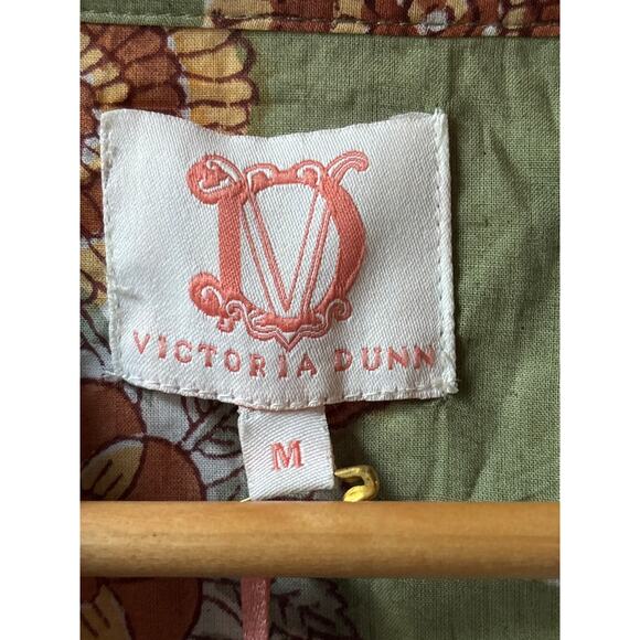 NEW with Tags Victoria Dunn Block Print Peasant Blouse Top - Picture 3 of 11